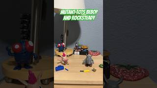 Opening and looking at the Mutant Tots Bebop and Rocksteady figures [upl. by Nelrah]