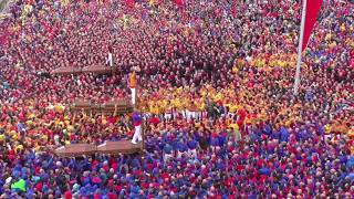 GUBBIO  Alzata dei Ceri 15 maggio 2018 in Piazza Grande wwwcronacaeugubinait [upl. by Perkin318]