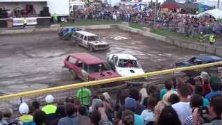 Smithville fair demo derby6 and 8 cyl heats 2013 [upl. by Shoshana23]