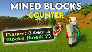 How to Get Blocks Mined Counter in Minecraft Bedrock [upl. by Ylim]