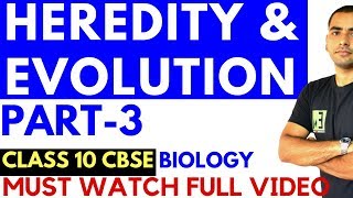 HEREDITY AND EVOLUTION PART3  CLASS 10 CBSE [upl. by Yevreh680]