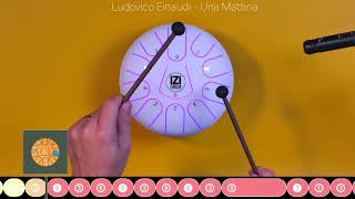 Ludovico Einaudi  Una Mattina Joué sur un Tongue Drum voyage [upl. by Ginsburg]