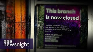 The impact of bank branch closures on local communities  BBC Newsnight [upl. by Nytsuj]