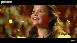 Martina Meola 8 ani GOLDEN BUZZ Romanii au Talent 18 02 2022 [upl. by Sutsugua]