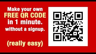 How to make a FREE QR Code August 2024 [upl. by Omoj691]