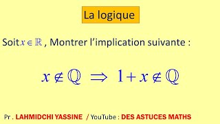 raisonnement par contraposée et raisonnement par labsurde [upl. by Dry42]