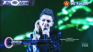 Zhavia sings quotMan Downquot Rihanna cover vs Evvie McKinney  with her boots off The Four Finale [upl. by Oisacin]