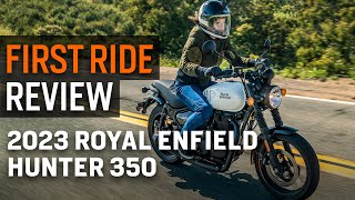 2023 Royal Enfield Hunter 350  First Ride Review [upl. by Naloj84]