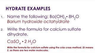 Naming Hydrates [upl. by Gabbi766]