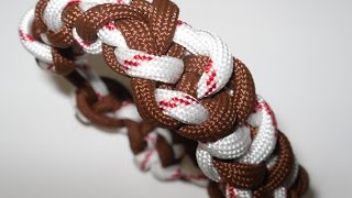 Paracord Armband zweifarbig Anleitung in Deutsch auch als Blog [upl. by Bashemath793]