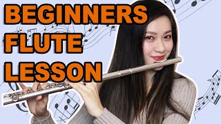 BEGINNERS GUIDE TO FLUTE Your 1st FLUTE LESSON  FLUTECOOKIES TUTORIAL [upl. by Pippo]