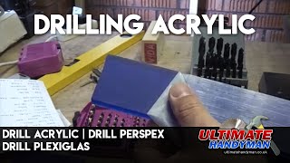 Drill acrylic  Drill Perspex  Drill Plexiglas [upl. by Elyad]