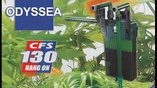 Odyssea CFS 130 Hang on Filter Planted Tank Aquascape [upl. by Stefanac883]