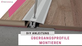 Flexibles Übergangsprofil montieren  Küberit Ausgleichsprofil [upl. by Anicul]