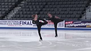 Grace Hanns  Danny Neudecker  Senior Pairs SP  2025 Eastern Sectional US Pairs Final [upl. by Enial]