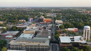 Downtown Bentonville  August 2023 Drone Aerial [upl. by Avle]