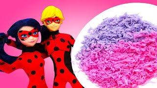 Ladybug y Adrien cocinan arroz de colores Recetas fáciles Cocina para niños [upl. by Winikka]