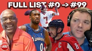 Debating the Best DC Athlete Jersey Numbers 0 Through 99  BMitch amp Finlay [upl. by Enneibaf421]