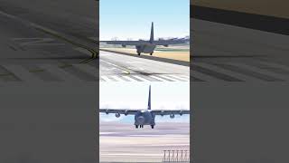 Awesome C130J Touch and Go at LAX  Infinite Flight infiniteflight [upl. by Courtund911]