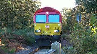 66012 DB at Angersteing Foot Crossing [upl. by Kenric]