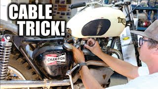 Desert Sled Tricks  Throttle Cable Repair [upl. by Ahsile]