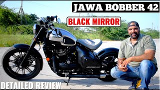 Jawa 42 Bobber Black Mirror  First Ride Experience amp Detailed Review [upl. by Eilatan]