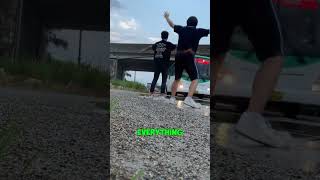 Passing Bus Turns Prank Upside Down [upl. by Mirabella237]