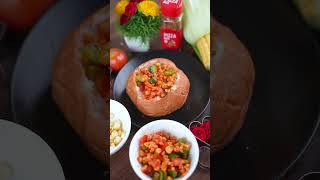 Burger Bun 🍕Eating Life Hack 😀Bun Pizza shorts ytshorts comedy lifehacks foodhacks minkutinku [upl. by Drwde]