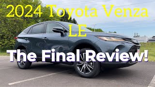 2024 Toyota Venza LE The Final Review [upl. by Canada]