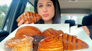 CROISSANTS CAR MUKBANG  ASMR  EATING SOUNDS [upl. by Jaehne710]