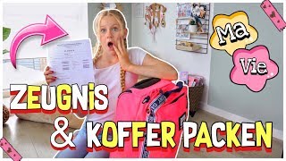 MEIN ZEUGNIS amp KOFFER PACKEN für den Urlaub  MaVie Noelle Family Vlog [upl. by Eniamreg900]