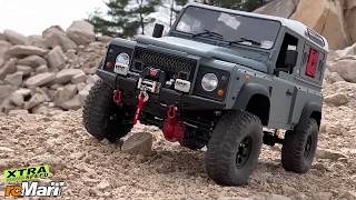 RC Car Xtra Speed D90 Defender Kahn OffRoad Trail Ride 2 [upl. by Atinaw]