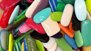 ASMR 🌈 Lots of dry remnants in the water 💧 300 soaps in foam and sponge 😱 [upl. by Idnam]