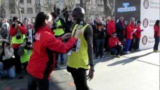 Abel Kirui winner of 2012 Barcelona Half Marathon [upl. by Terrence]