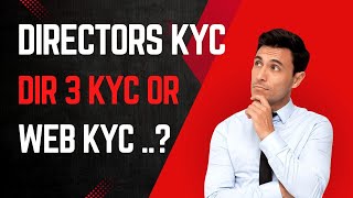 Directors KYC on MCA Version 3 portal  DIR 3 KYC  WEB KYC icsi companysecretary csvikashverma [upl. by Hurty888]