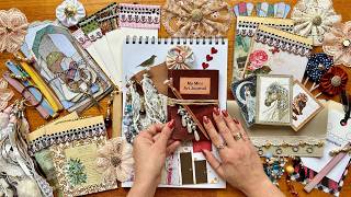 13 Simple Junk Journal Ideas🧵Quick Embellishments [upl. by Egan308]