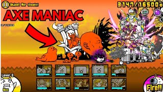 Fighting Manic Dark Cat  Battle Cats Axe Maniac [upl. by Ahseina]