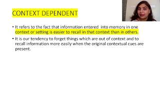 Cue Dependent or Retrieval Failure Theory of Forgetting  Hindi [upl. by Deering62]