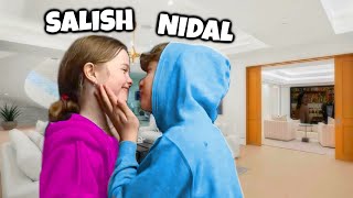 Salish amp Nidal FORGOT To Stop Recording THEY KISSED [upl. by Ennovyhs]