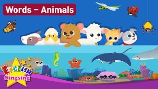 Kids vocabulary Theme quotAnimalsquot  Baby Animals Sea Animals Bugs Animal Sounds [upl. by Naehs]