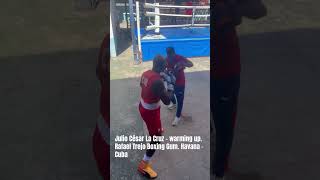 Julio César La Cruz PreFight warm up at Rafael Trejo Gym CUBA cubanboxing juliocesarlacruz [upl. by Babs]