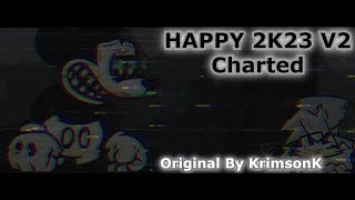 Happy 2K23 V2  Charted  High Epilepsy Warning  FNF Charts [upl. by Cilegna]