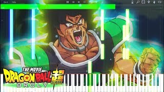 BROLYS POTENTIAL  Dragon Ball Super  BROLY OST Piano Tutorial Synthesia [upl. by Kcirre359]