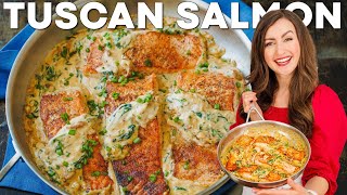 Easy Tuscan Salmon Recipe  30 Minute Salmon Dinner [upl. by Ram]