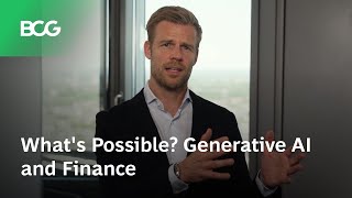 Whats Possible Generative AI and Finance [upl. by Edak]