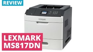 Printerland Review Lexmark MS817dn A4 Mono Laser Printer [upl. by Sup704]