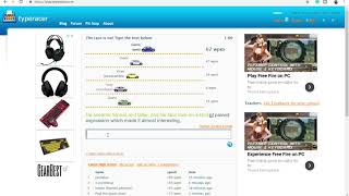 69 WPM typing Speed TYPERACER [upl. by Derrik360]