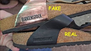 Birkenstock sandals real vs fake How to spot original Birkenstock Gizeh sandals [upl. by Oludoet]