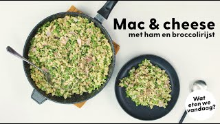 Wat eten we vandaag Mac amp cheese met ham en broccolirijst  Allerhande [upl. by Natye]