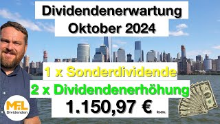 115097 € Bruttodividenden erwarte ich im Oktober für mein Aktiendepot quotNo risk no funquot [upl. by Zacherie330]